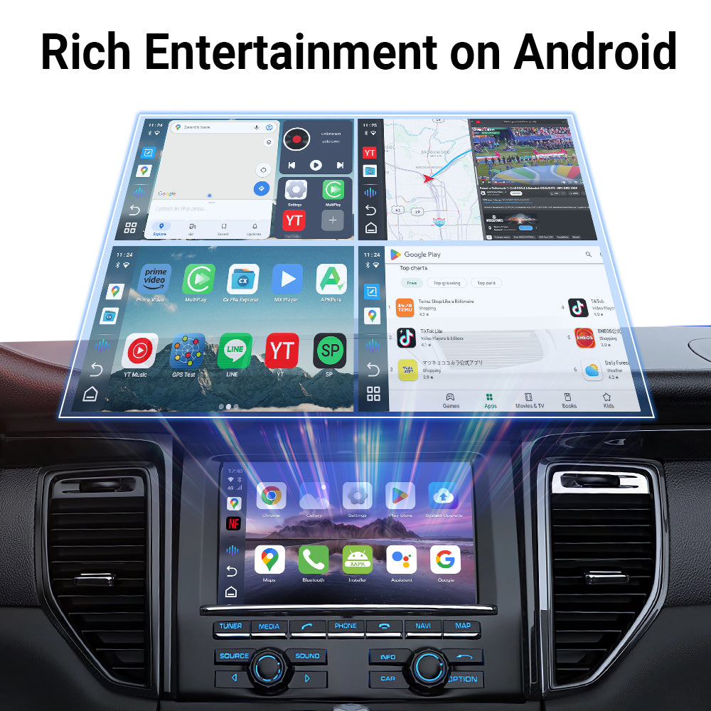 🔥Special Offer 45% OFF🔥CarPlay Android Multimedia AI Box-with Built-in YouTube, Netflix,Support Apps Download