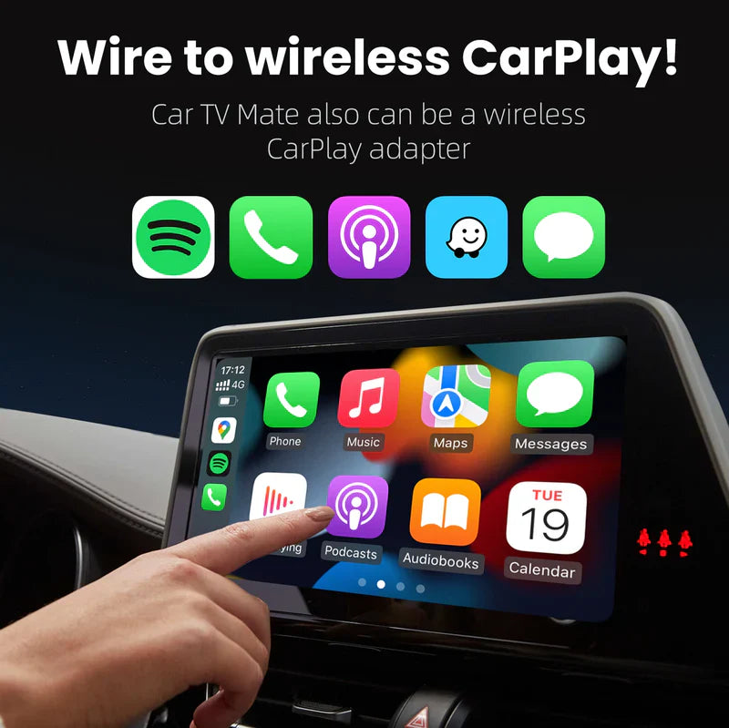 Car TV Mate Adaptador HDMI Multimedia y CarPlay Inalámbrico