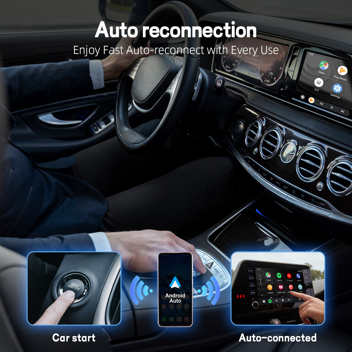 Ottocast - A2Air Pro Adaptador Inalámbrico Android Auto