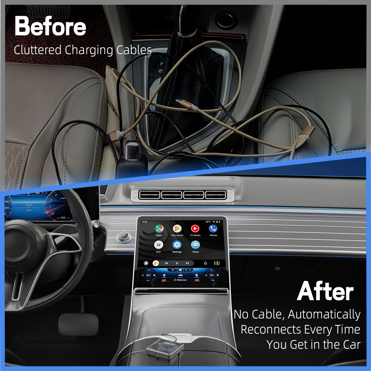 Ottocast - A2Air Pro Adaptador Inalámbrico Android Auto