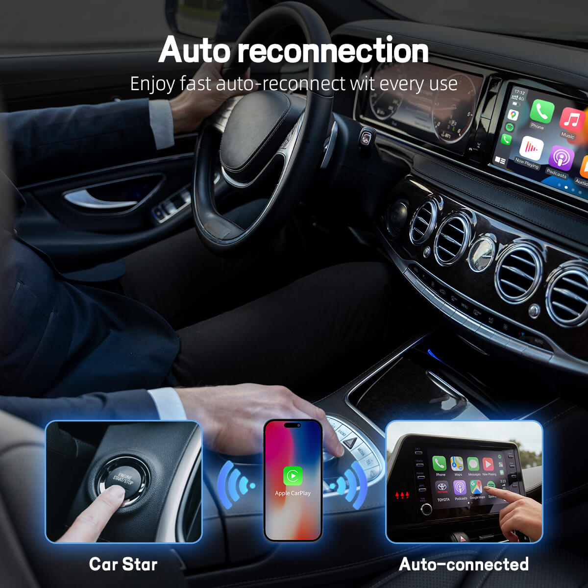 U2AIR Pro Adaptador Inalámbrico CarPlay