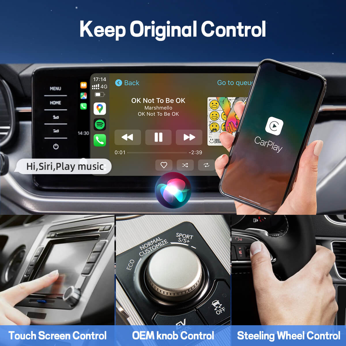 U2AIR Pro Adaptador Inalámbrico CarPlay