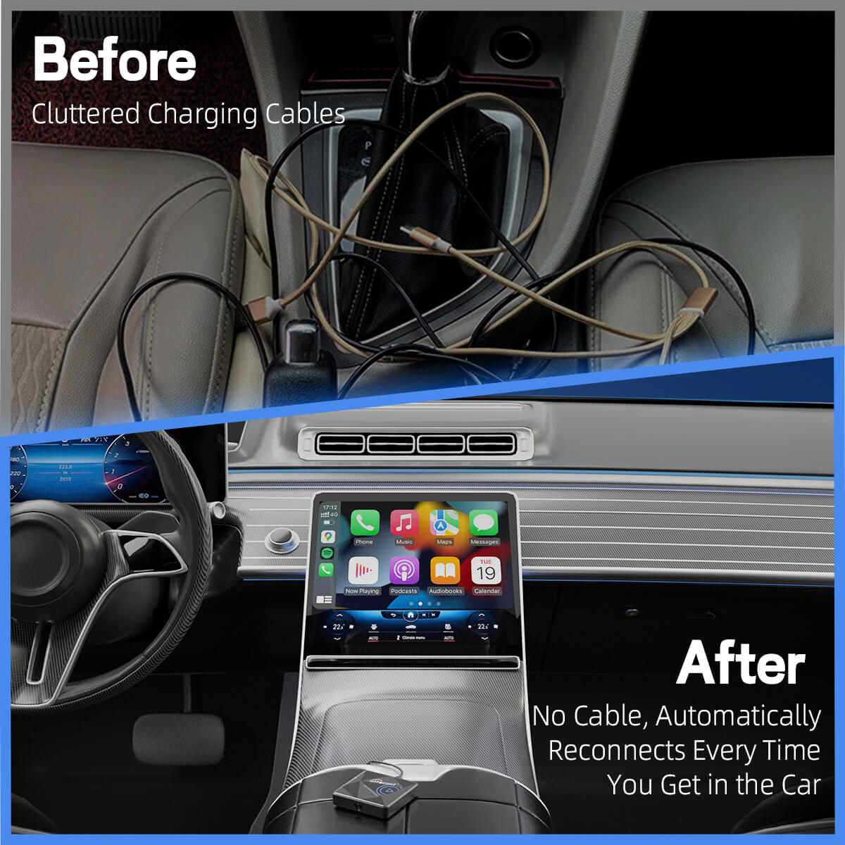 U2AIR Pro Adaptador Inalámbrico CarPlay