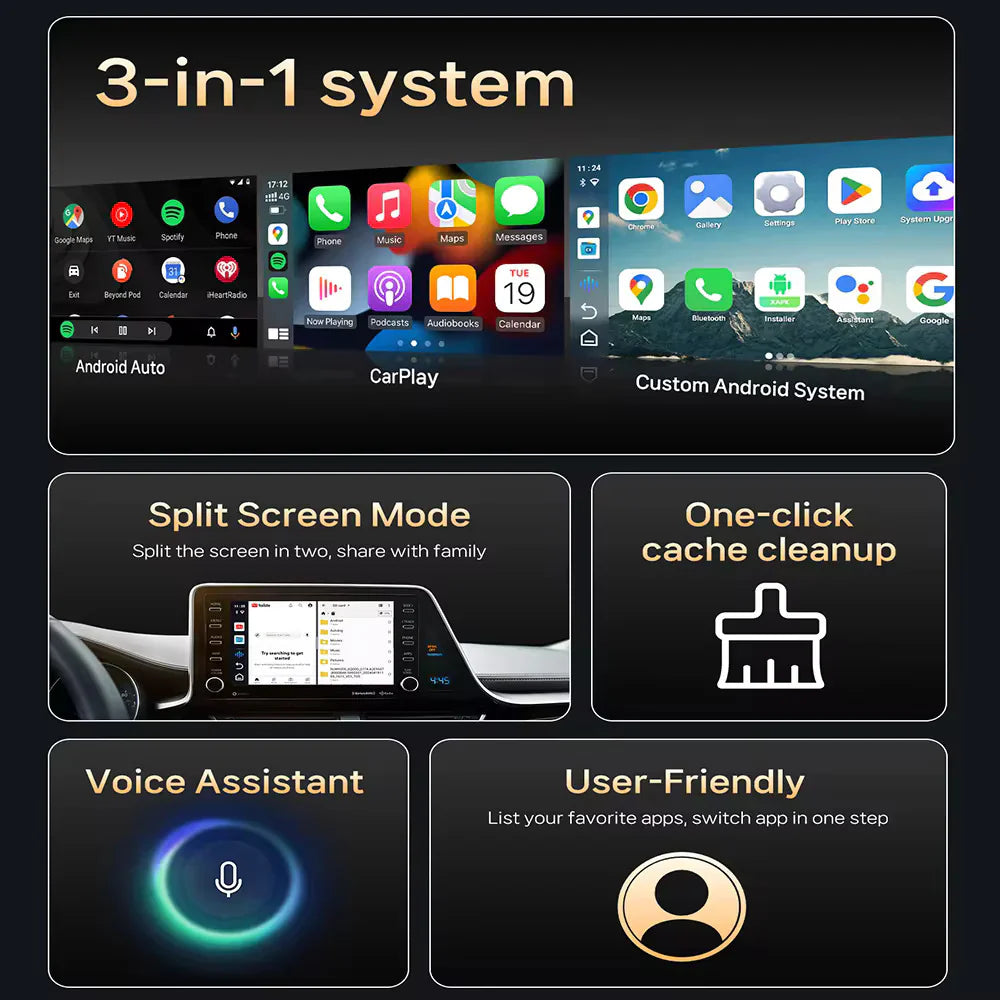 🔥Special Offer 45% OFF🔥CarPlay Android Multimedia AI Box-with Built-in YouTube, Netflix,Support Apps Download