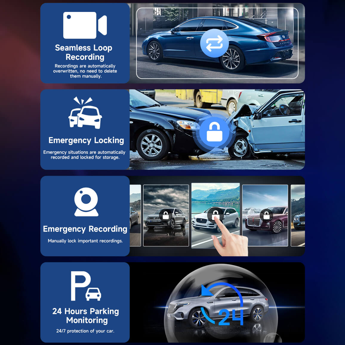 Pantalla portátil de 10" para auto con Apple CarPlay y Android Auto