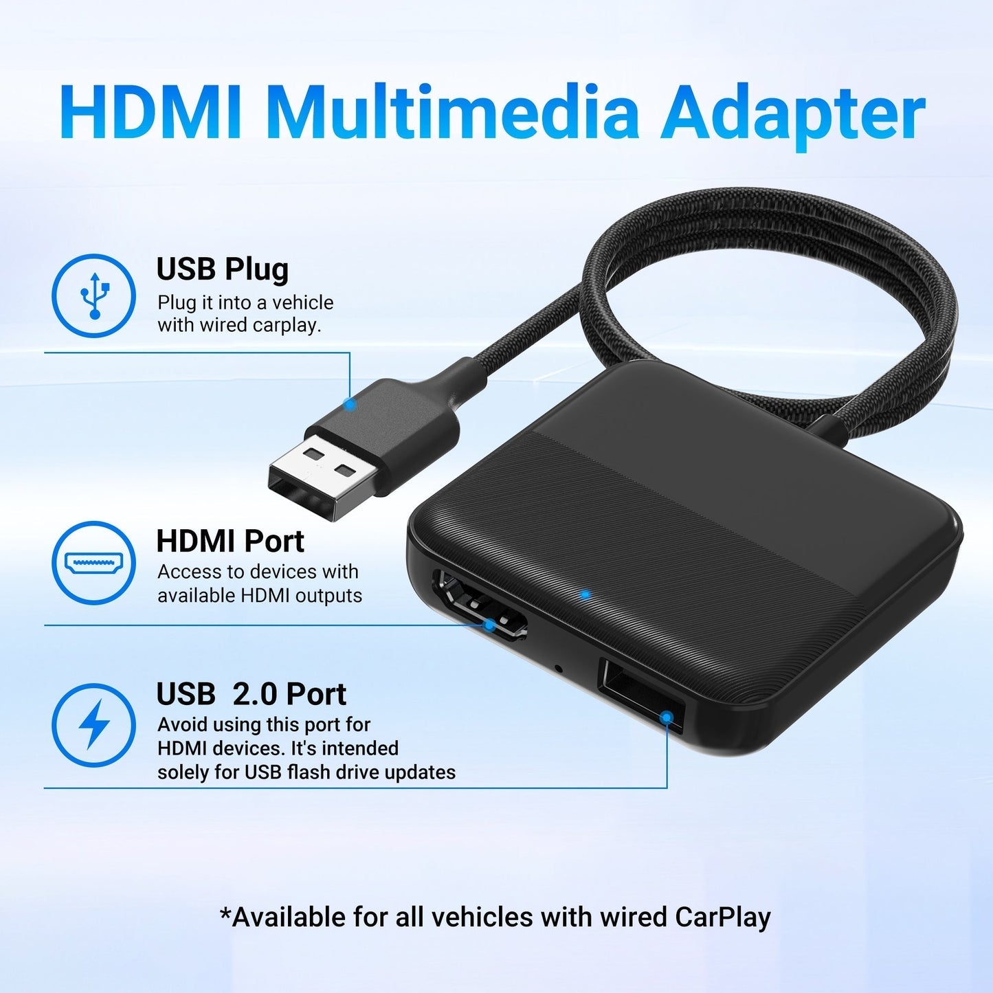 Car TV Mate - Convertidor de TV para auto compatible con Fire TV Stick