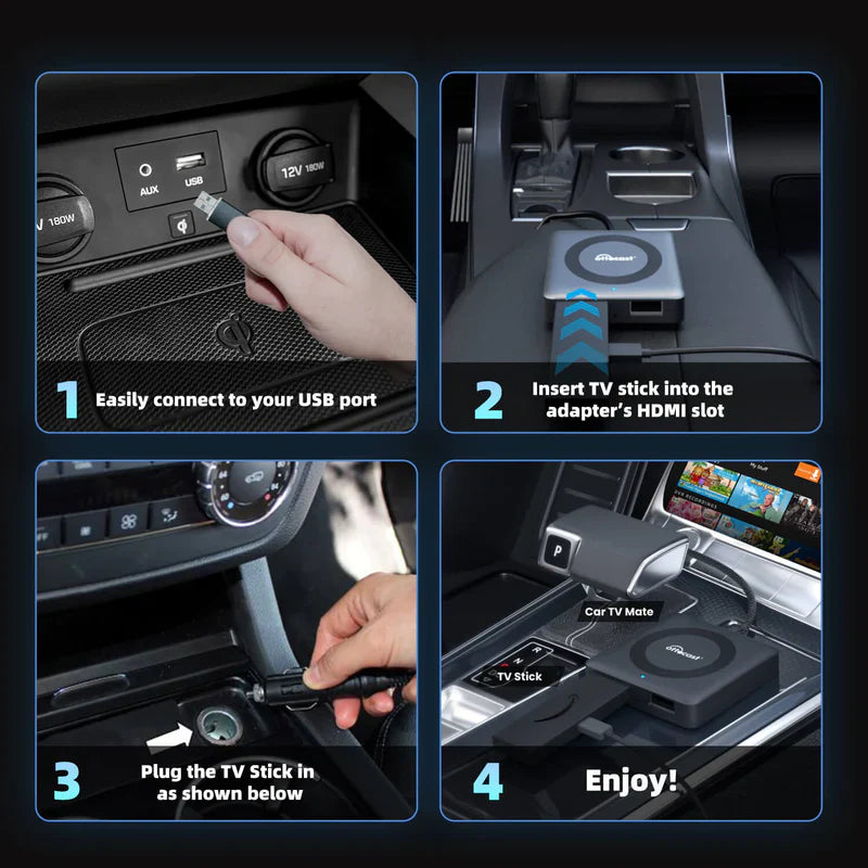 Car TV Mate Adaptador HDMI Multimedia y CarPlay Inalámbrico