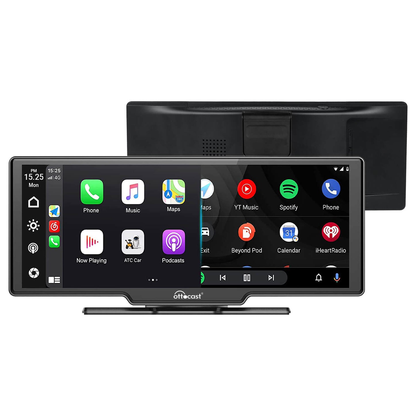 Pantalla portátil de 10" para auto con Apple CarPlay y Android Auto