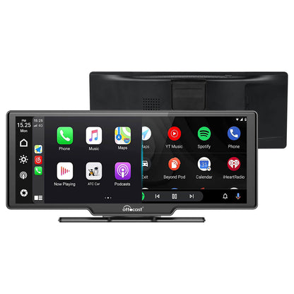 Pantalla portátil de 10" para auto con Apple CarPlay y Android Auto