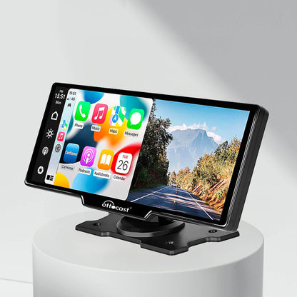 Pantalla portátil de 10" para auto con Apple CarPlay y Android Auto