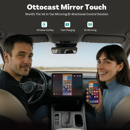 Mirror Touch |Screen Mirroring+Bi-Directional Control+Wireless CarPlay