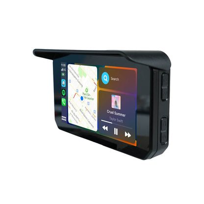 CarPlay Lite C5 SE Pantalla portátil para motocicleta con GPS | CarPlay/Android Auto inalámbrico