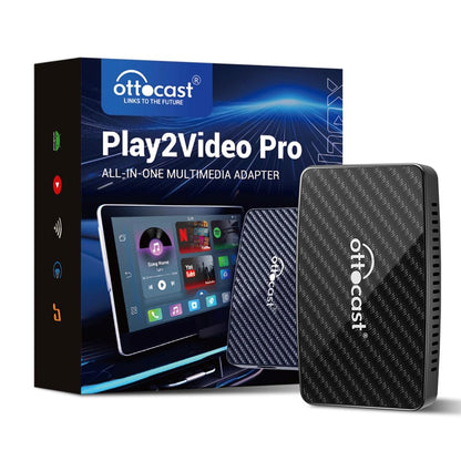 Play2Video Pro | Netflix, YouTube, Prime Video y CarPlay/Android Auto inalámbrico