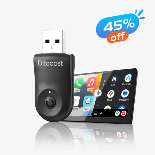Ottocast Mini | CarPlay inalámbrico + Android Auto + Cambio con un solo clic