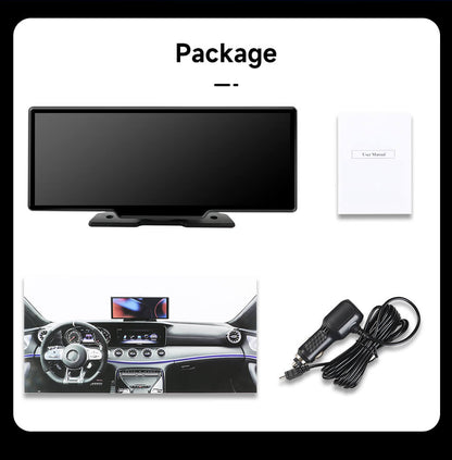 Pantalla portátil de 10" para auto con Apple CarPlay y Android Auto