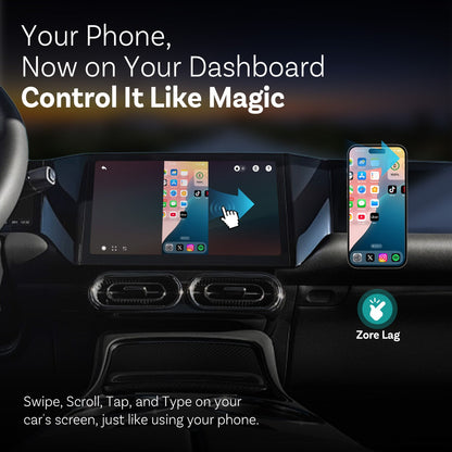 Mirror Touch |Screen Mirroring+Bi-Directional Control+Wireless CarPlay