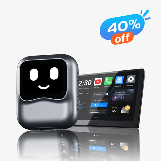 Ottocast - NanoAi | Conversación AI + App Store + pantalla de 1,83 pulgadas + CarPlay inalámbrico y Android Auto