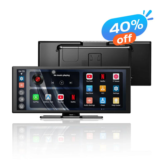 Ottocast ScreenFlow Pantalla portátil para auto | Netflix, YouTube, Prime Video y CarPlay/Android Auto inalámbrico