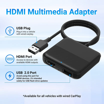 Car TV Mate - Convertidor de TV para auto compatible con Fire TV Stick