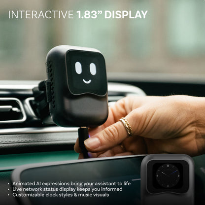 Ottocast - NanoAi | Conversación AI + App Store + pantalla de 1,83 pulgadas + CarPlay inalámbrico y Android Auto